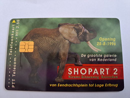 NETHERLANDS  ADVERTISING CHIPCARD HFL 2,50  SHOPART 2 ELEPHANT / OLIFANT  ONLY 2000X      CRD 335    MINT    ** 10859** - Privadas