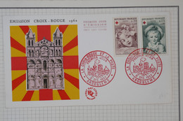 BC9 FRANCE BELLE LETTRE FDC    1962 ANGOULEME CROIX ROUGE ++A VOIR ++AFFRANCH. PLAISANT + - Croce Rossa