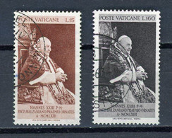 VATICAN: JEAN XXIII - N° Yvert 378/379 Obli. - Used Stamps