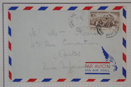 BC9 AOF BELLE  LETTRE 1933 DAKAR A NANTES   FRANCE +AFFRANC. INTERESSANT - Lettres & Documents