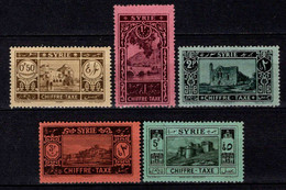 Syrie   - 1925  - Tb Taxe N° 32 à 36  - Neufs * - MLH - Timbres-taxe