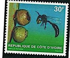 COTE D'IVOIRE Insectes, Insecte, Abeille, Bees, Abeja, Yvert N° 508C  Neuf Sans Charnière. MNH - Sonstige & Ohne Zuordnung