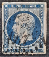 France 1852 Louis-Napoléon N°10a Bleu Foncé Ob  TB  Cote 80€ - 1852 Louis-Napoleon