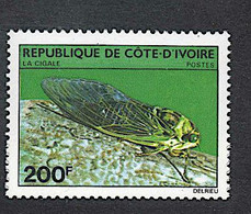 COTE D'IVOIRE Insectes, Insecte, Yvert N° 554 Neuf Sans Charnière. MNH (CIGALE) - Sonstige & Ohne Zuordnung