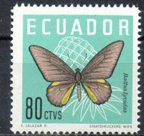 EQUATEUR: Papillons,papillon, Butterflies, Mariposa. Yvert N°679 Neuf Sans Charnière  ** MNH - Schmetterlinge