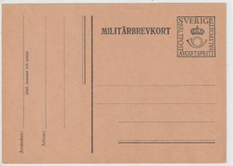 Schweden - Militärbrevkort - Militares