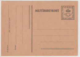 Schweden - Militärbrevkort - Militares