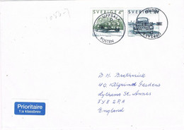 46439. Carta GADE (Uppsala) Suecia 2002 To England. Fechador UPPSALA - Lettres & Documents