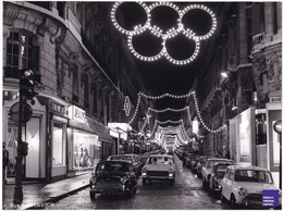 SUPERBE Paris / Rue Washington - Grande Photo De Nuit 1967 Noël Austin Mini Décoration Jeux Olympiques C8-29 - Lugares