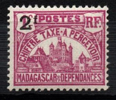 Madagascar YT Taxe 18 Neuf Sans Charnière XX MNH - Timbres-taxe