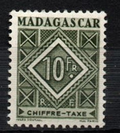 Madagascar YT Taxe 39 Neuf Sans Charnière XX MNH - Timbres-taxe