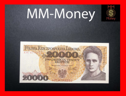 POLAND  20.000  20000  Zlotych  1.2.1989   P. 152   "scarce"   UNC - Pologne