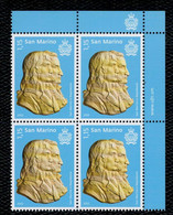 San Marino 2022 Bicentenario Della Morte Di Napoleone Bonaparte 1v In Quartina Complete Set ** MNH - Unused Stamps