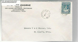 36263 ) Canada Newfoundland Cover Postal History - 1908-1947