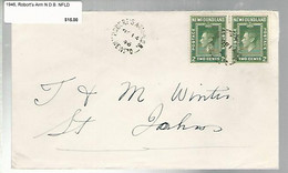 36267 ) Canada Newfoundland Cover Postal History - 1908-1947