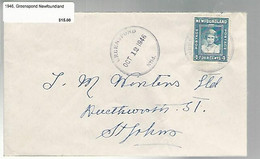 36271 ) Canada Newfoundland Cover Postal History - 1908-1947