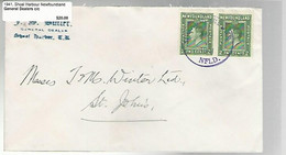 36278 ) Canada Newfoundland Cover Postal History - 1908-1947