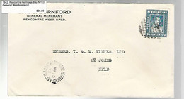 36282 ) Canada Newfoundland Cover Postal History - 1908-1947