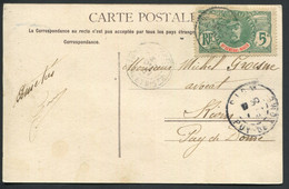 HAUT SENEGAL & NIGER - N° 4 (DEF) / CP DU 21/10/1907 POUR RIOM - TB - Lettres & Documents