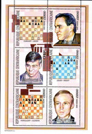 CENTRAFRIQUE  Echecs, Echec, Chess, Ajedrez Yvert N°1803/08  BLOC COLLECTIF **, MNH - Schaken