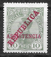 Portugal 1911 - PORTEADO - D. Manuel II OVP "República" E "Assistência" - Afinsa 01 - Ungebraucht