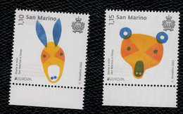 San Marino 2022 Europa (storie E Miti) 2v Complete Set **  MNH - Nuevos