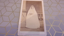 GENEALOGIE NOBLESSE CDV MARIE SOPHIE DE GRAND BOULOGNE PAR PERSUS PARIS  COMMUNIANTE - Antiche (ante 1900)