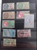 LOT DE TIMBRES FISCAUX FRANCAIS + 1 ALGERIE - Zegels