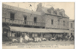 22  HOTEL DES VOYAGEURS  JAGOURY CUISINIER - PROPRIETAIRE PERROS - GUIREC ( Petite Déchirure Vendu En L' Etat) - Perros-Guirec