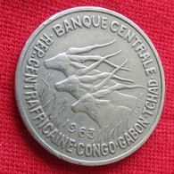 Central African Republic Congo Chade Gabon 50 Francs 1963  Wºº - Centrafricaine (République)