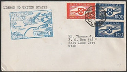 Portugal, 1939 - Correio Aéreo, 1ª Expedição Lisboa > Nova York / Air Mail, 1st Expedition Lisbon > New York - Storia Postale