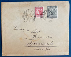 Andorre Lettre N°38 & 46 Oblitérés Du 15 Dec 1951 D'Andorra La Vieja Pour Marmande TTB - Brieven En Documenten