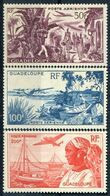 GUADELOUPE - Y&T  N° 13-15 **...petites Rousseurs Au Dos - Airmail