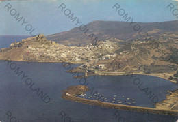 CARTOLINA  CASTELSARDO,SASSARI,SARDEGNA,PANORAMA DALL"AEREO,MARE,SOLE,ESTATE,LUNGOMARE,VACANZA,SPIAGGIA,VIAGGIATA 1975 - Sassari