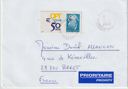 14440  TIMBRE PERSONNALISÉ - 50 Ans De L'OPT - NOUMÉa - Storia Postale