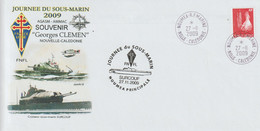 14443  SOUS MARIN "SURCOUF" - Journée Annuelle Du Sous-Marin - NOUMÉA RP MARINE - 2009 - Cartas & Documentos