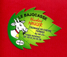 Etiquette Fromage De Chèvre"LE BAJOCASSE" - Long. 6 Cm - Käse