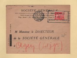 Perfores SG - Societe Generale - Paris - Marianne De Gandon - Cartas & Documentos
