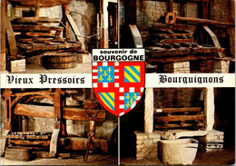 (2 J 1) France - Vieux Pressoir Bourguignon - With Wine Barrel - Tonneaux - Vignes