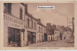 Cpa Dept 56 - Cleguerec - Rue De Séglien (voir Scan Recto-verso) - Cleguerec