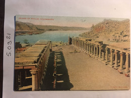 Cpa, EGYPTE ISLAND OF PHYLAE COLONNADES, éd Lichtenstern Et Harari 244, Non écrite - Aswan