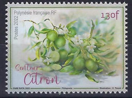 Polynésie Française 2022 - Senteur Citron - Unused Stamps