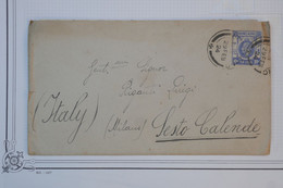 BC10  HONG KONG BELLE  LETTRE  1924 A  SESTO CALENTE  ITALIA  + +AFFR INTERESSANT - Storia Postale