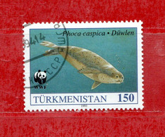 TURKMENISTAN° - 1993 - WWF. PHOQUES.  Yv. 43.  Oblitérér - Turkménistan