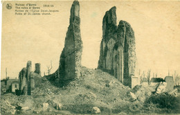 Delcampe - Ieper : Ruines De L' Eglise Saint Jacques 1914-1918 - Ieper