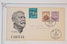 BC10 DANEMARK  BELLE  LETTRE  1953 COPENHAGUE  ++++++CARITAS ++AFFR PLAISANT - Covers & Documents