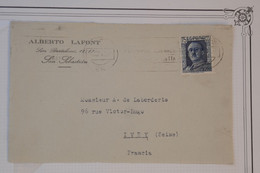 BC10 ESPANA  LETTRE DEVANT  PRIVEE 1949 SAN SEBASTIAN A IVRY++AFFRANCH. PLAISANT - Lettres & Documents