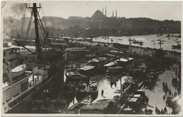 22-8-2685 Constantinople 1927 Rare Le Port Bateaux - Turkije