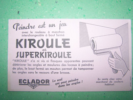 BUVARD. PUBLICITE "ECLADOR", MATERIEL POUR PEINTRE.  100_6972TRC"a" - Paints