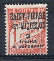 SPM Timbre Taxe N°19* Neuf Charnière TB Cote 5.50 € - Postage Due